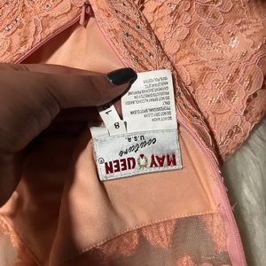 Beautiful Peach Color Prom Dress!